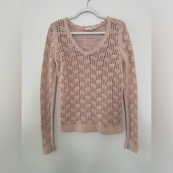 Loft Open Knit Sweater - Picture 1 of 7
